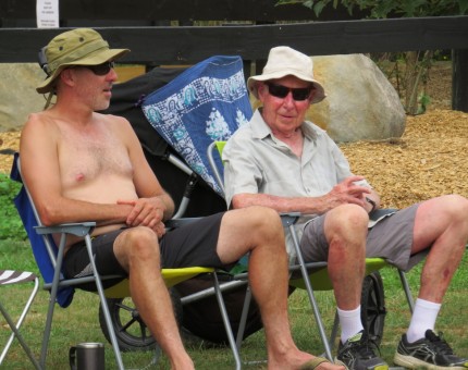 Spectators at the New year's games