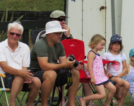 Spectators at the New year's games