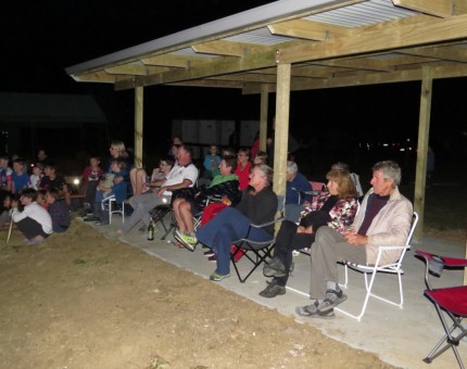 Audience at the New years Eve talent quest