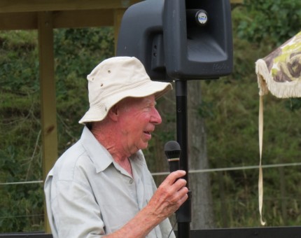Warren Representing The committee at the New Year's games