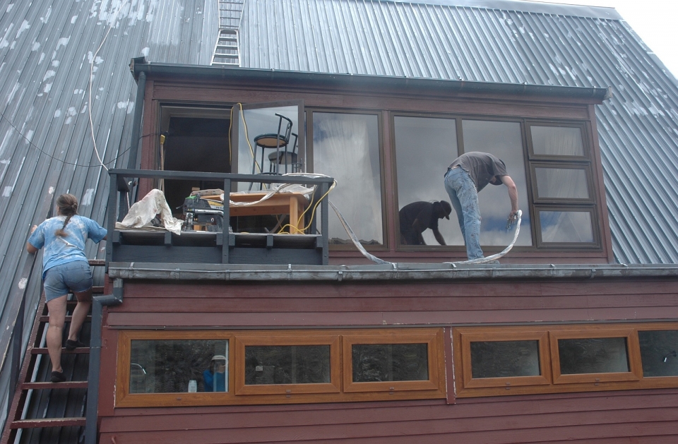 Work Party at the A-Frame